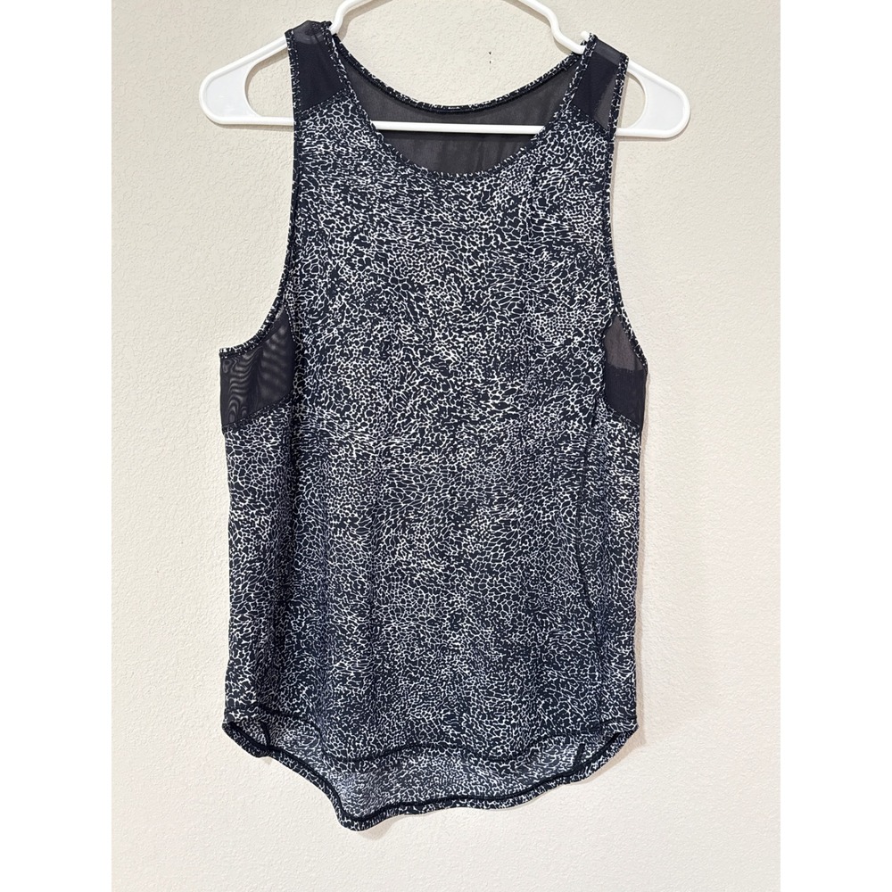 Lululemon Sculpt Tank‎ II Black/White Women's 4/6 See Measurements Activewear